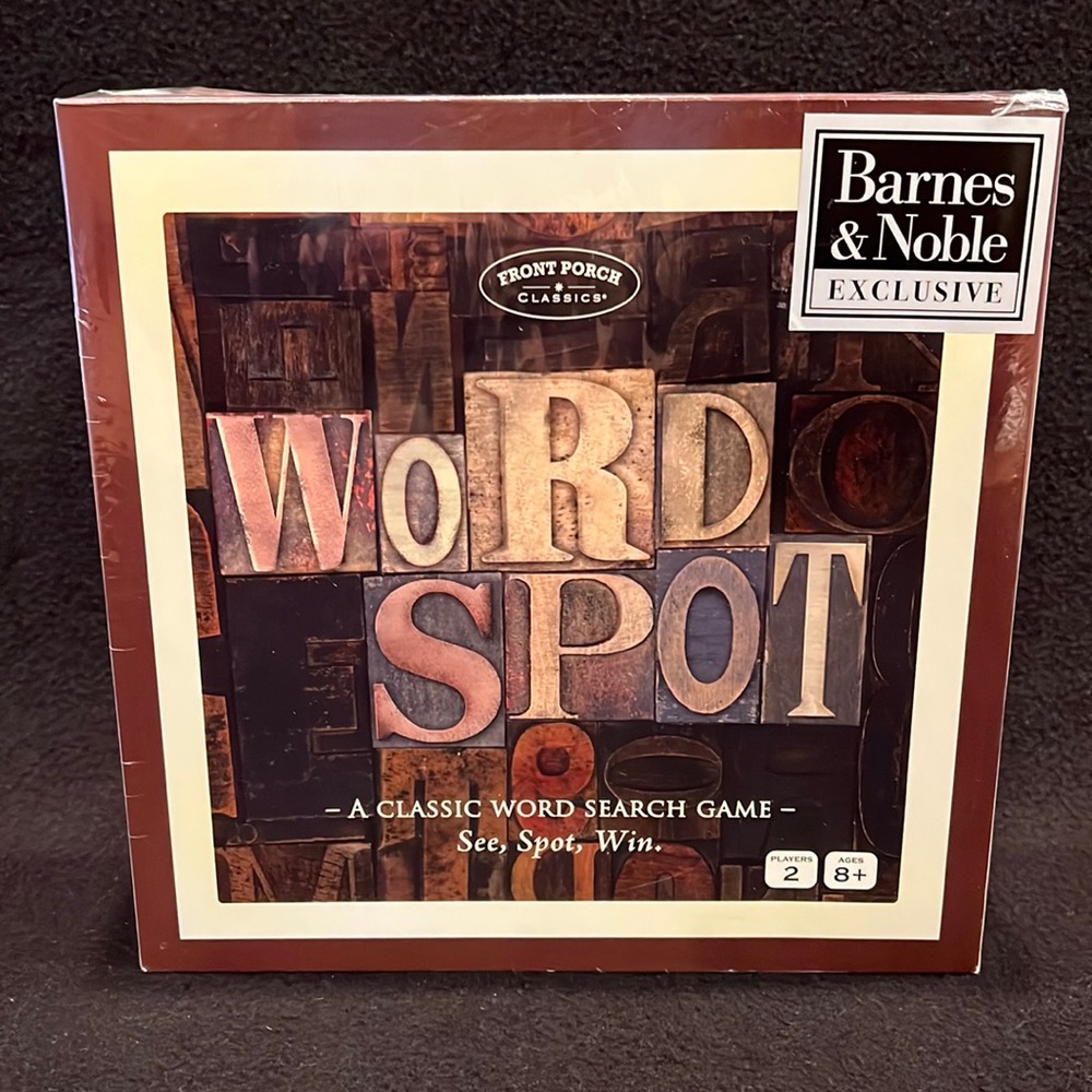 Word Spot Word Search Board Game From Front Porch Classics NEW Sealed Box